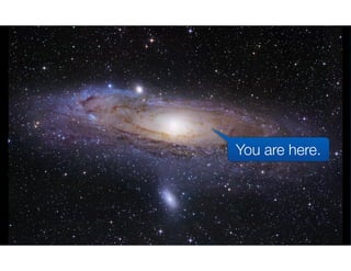 You are here.
 