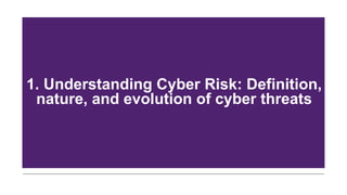 Cyber Risk Evolution 30 Mars _01 Avril_Day 1_AM_Managing Cyber Risk Compliance_110 Slides.pptx