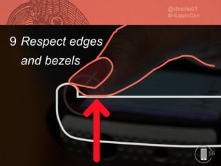 Fingers, Thumbs & People: Designing for the way your users really hold and touch their phones and tablets Slide 57