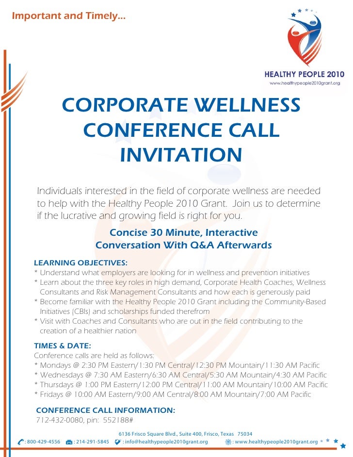 30 Min Conf Call Invitation
