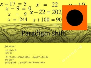 Paradigm shift
 