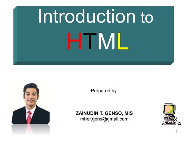 Introduction to HTML | PPT | Free Download