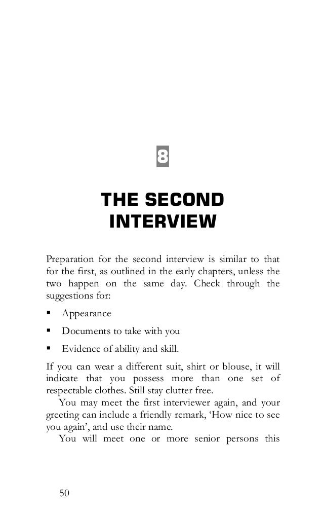 how to prepare for 2nd interview