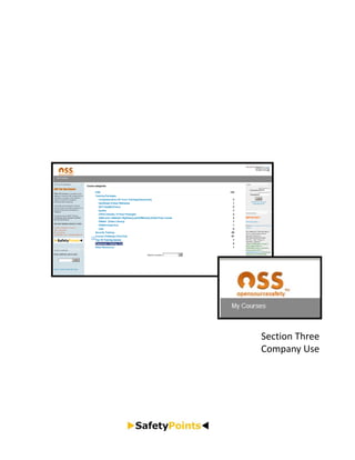 Section Three
Company Use
 