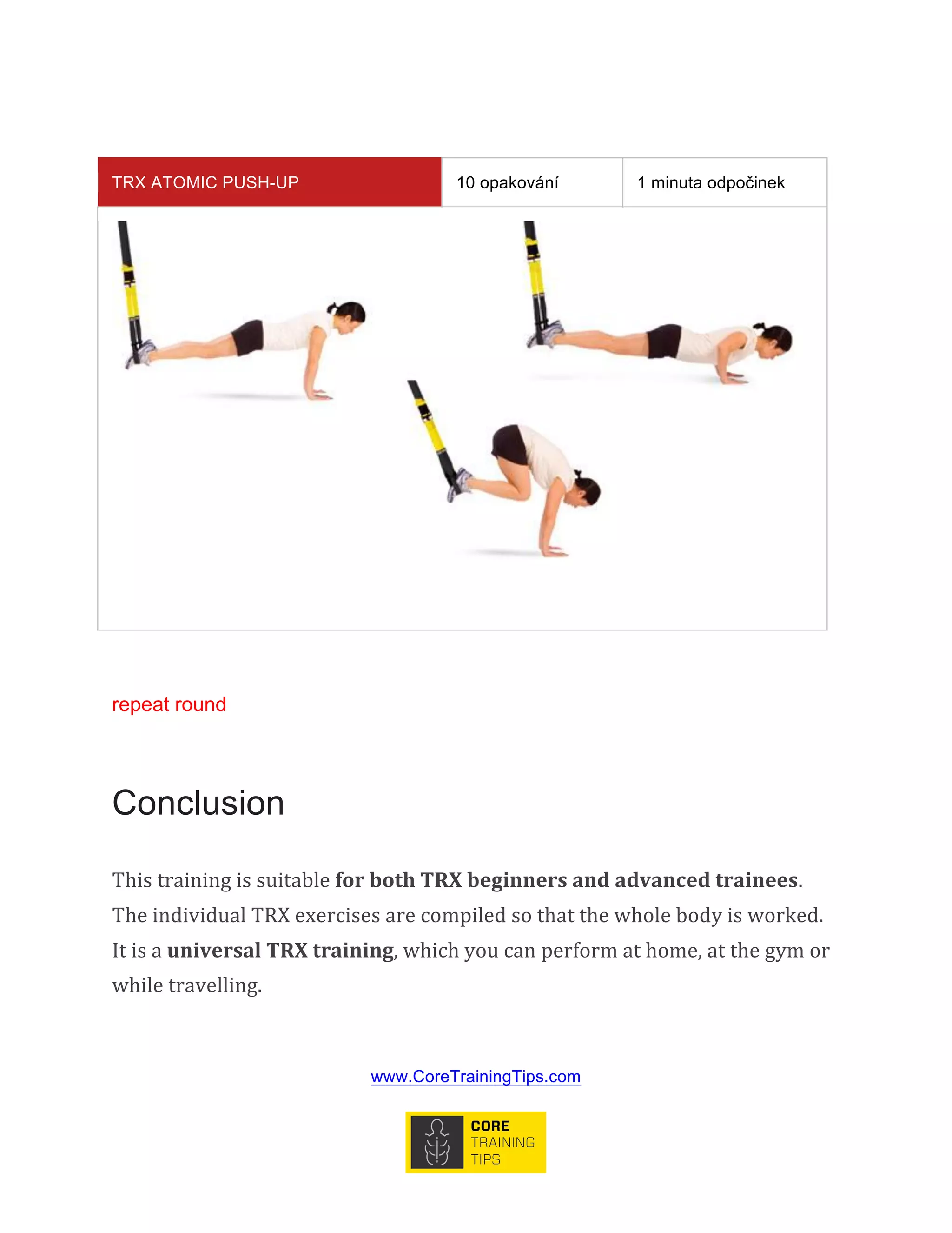 TRX Workout - How To Strengthen The Whole Body in 30 Minutes | PDF