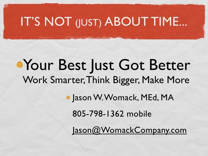 Think Thursday Your Best Just Got Better Work Smarter Think Bigger