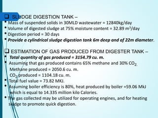 DESIGN OF A SEWAGE TREATMENT PLANT | PPTX