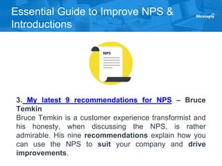 30 Must Read Resources to Improve your NPS | PPTX