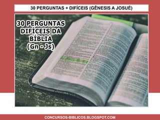 1001 Perguntas Bíblicas Com Respostas, PDF, Bíblia