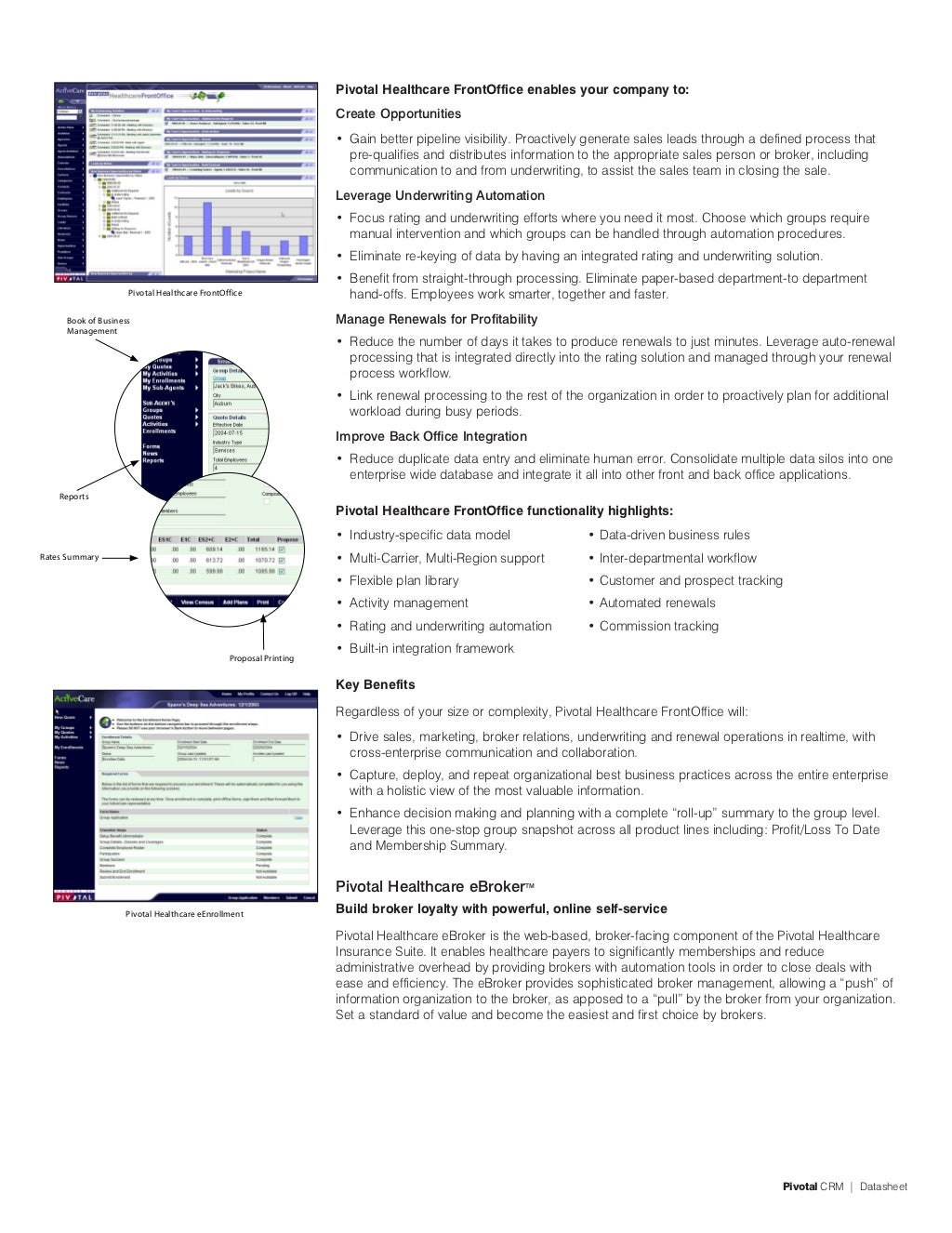 pivotal crm_for health care insurance_us