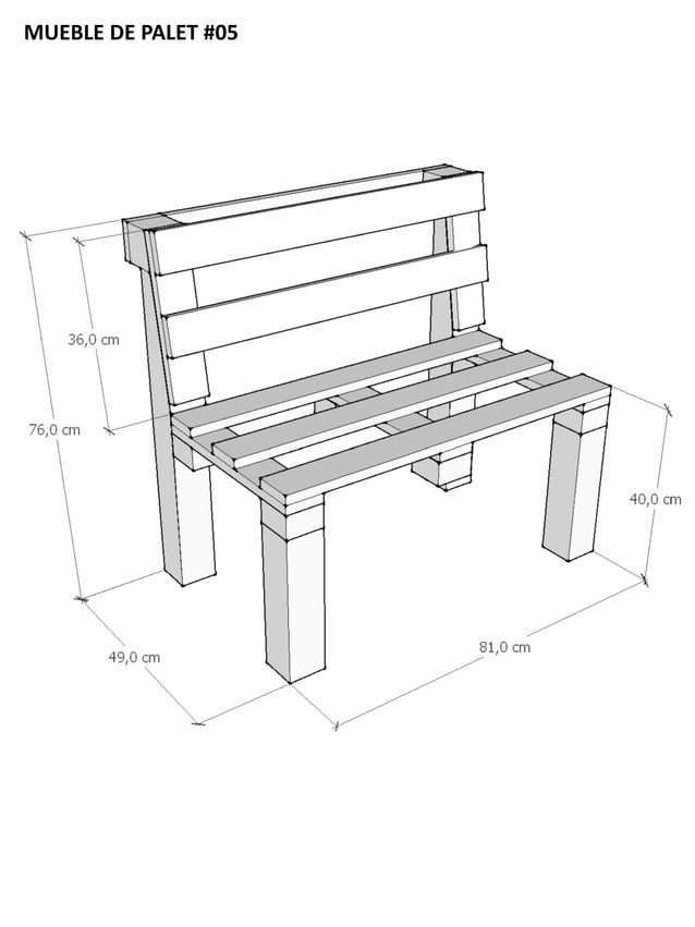 planos increibles para hacer muebles con pallets