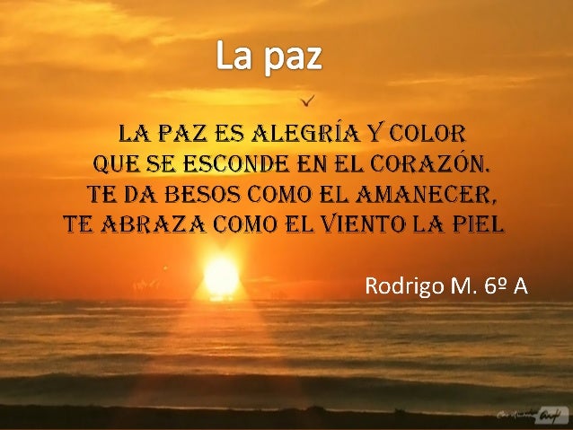 Poemas De Paz