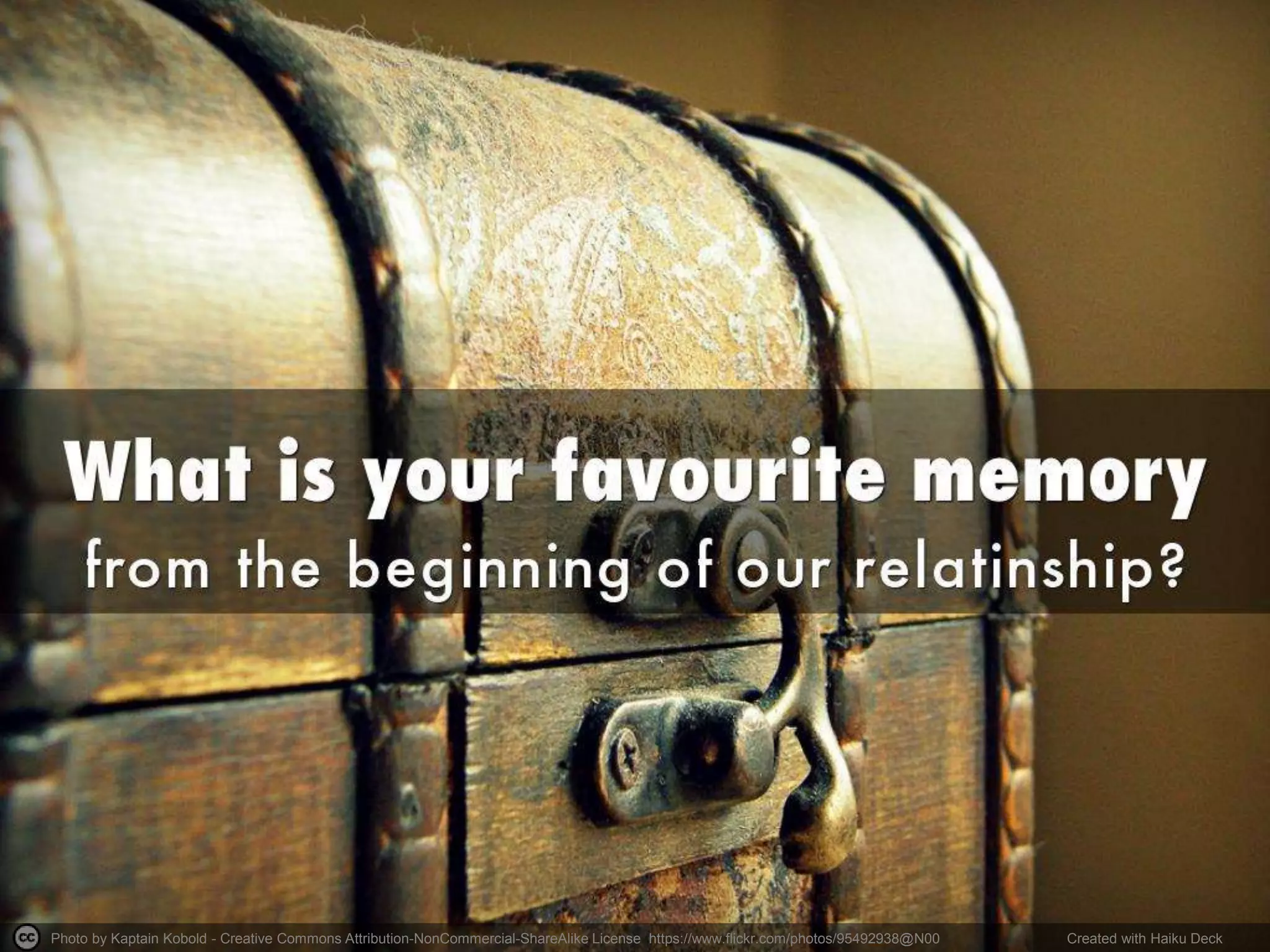 Photo by Kaptain Kobold - Creative Commons Attribution-NonCommercial-ShareAlike License https://www.flickr.com/photos/95492938@N00 Created with Haiku Deck
 