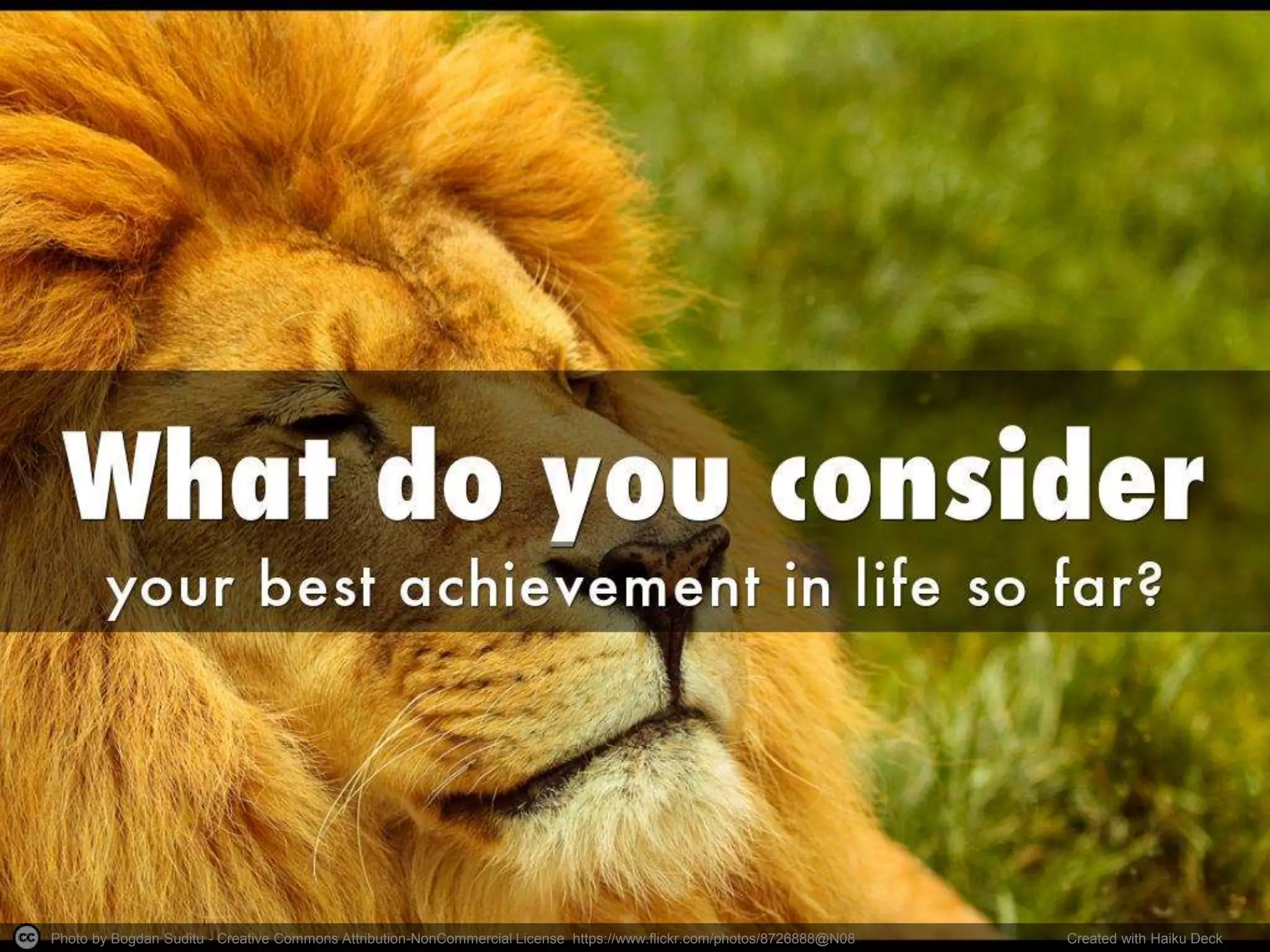 Photo by Bogdan Suditu - Creative Commons Attribution-NonCommercial License https://www.flickr.com/photos/8726888@N08 Created with Haiku Deck
 