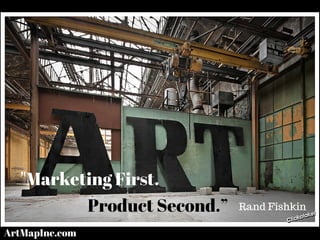 Product Second.”
"Marketing First.
Rand Fishkin
ArtMapInc.com
 