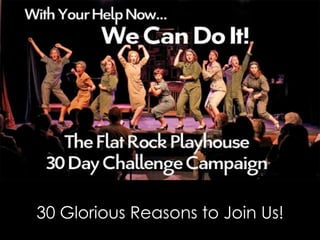 30 Glorious Reasons to Join Us!
 