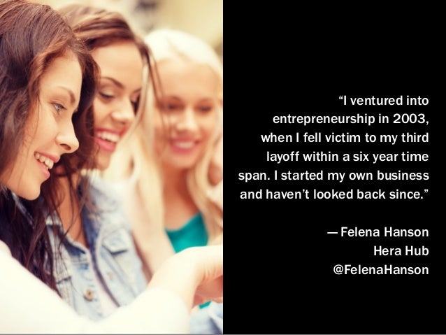 “I ventured into
entrepreneurship in 2003,
when I fell victim to my third
layoff within a six year time
span. I started my...
