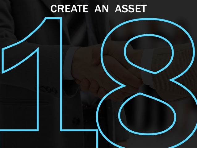 CREATE AN ASSET
 