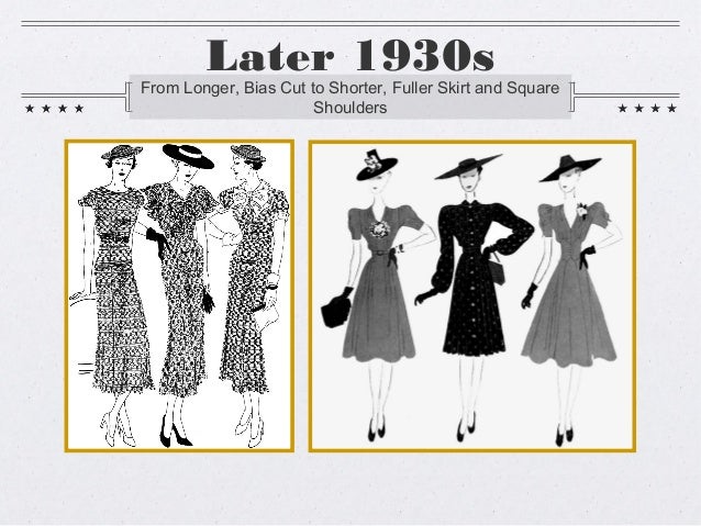 dresses from the 30's and 40's