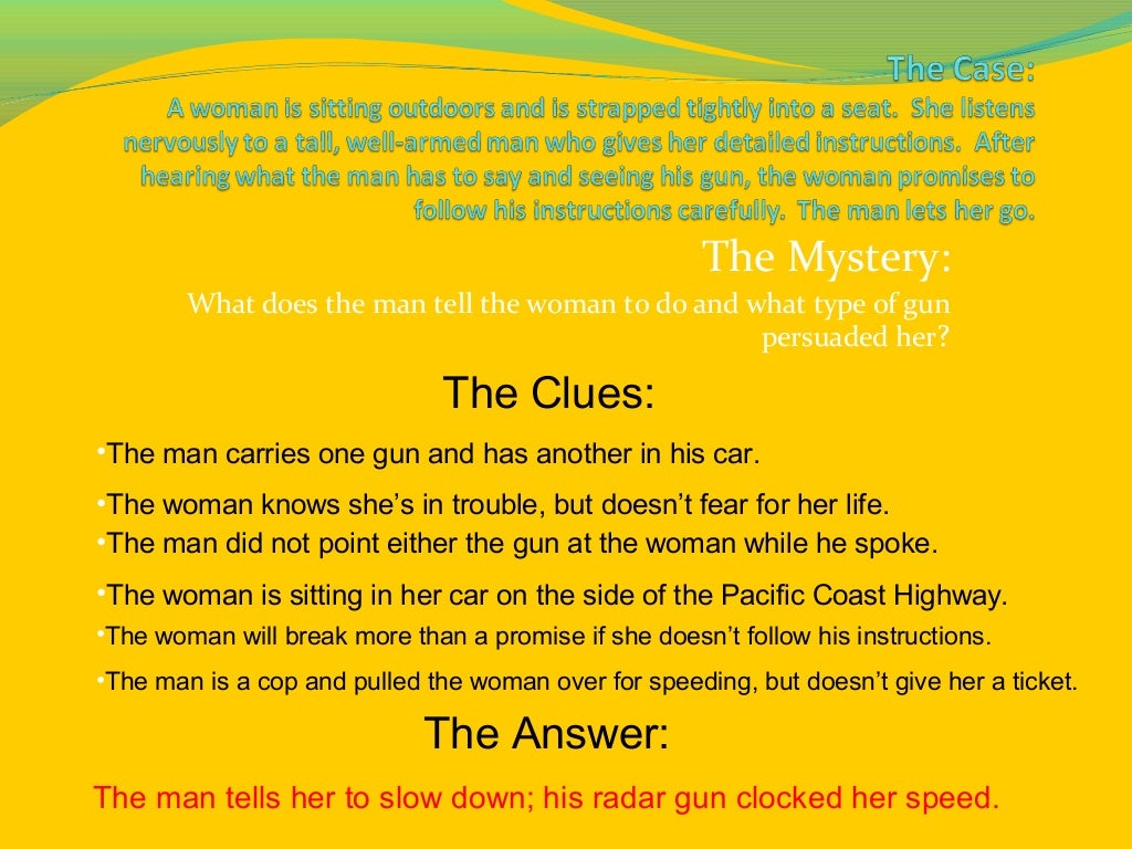 30 Second Mysteries