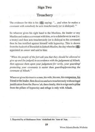 30 Signs of the Hypocrites by Aa'id al-Qarnee | PDF