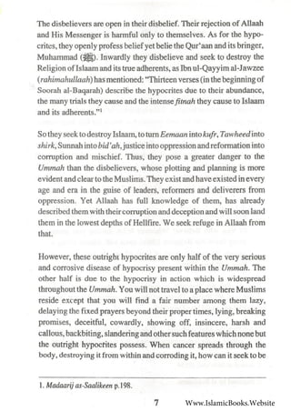 30 Signs of the Hypocrites by Aa'id al-Qarnee | PDF