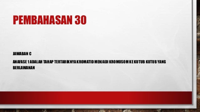 30 Soal Dan Pembahasan Biologi Reproduksi Sel