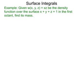30 surface integrals | PPTX
