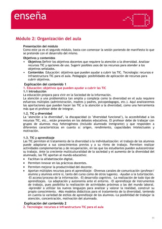 Documento= TIC y la Atención a la Diversidad en el Aula | DOC