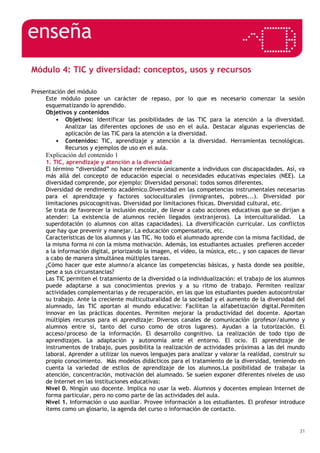 Documento= TIC y la Atención a la Diversidad en el Aula | DOC