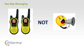 Two-Way Messaging
NOT
 