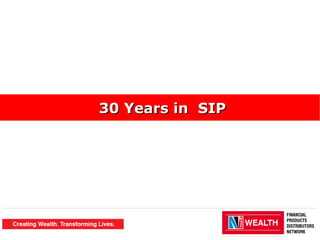 1
30 Years in SIP30 Years in SIP
 