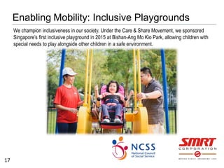 Enabling Mobility: Inclusive Playgrounds
17
We champion inclusiveness in our society. Under the Care & Share Movement, we ...