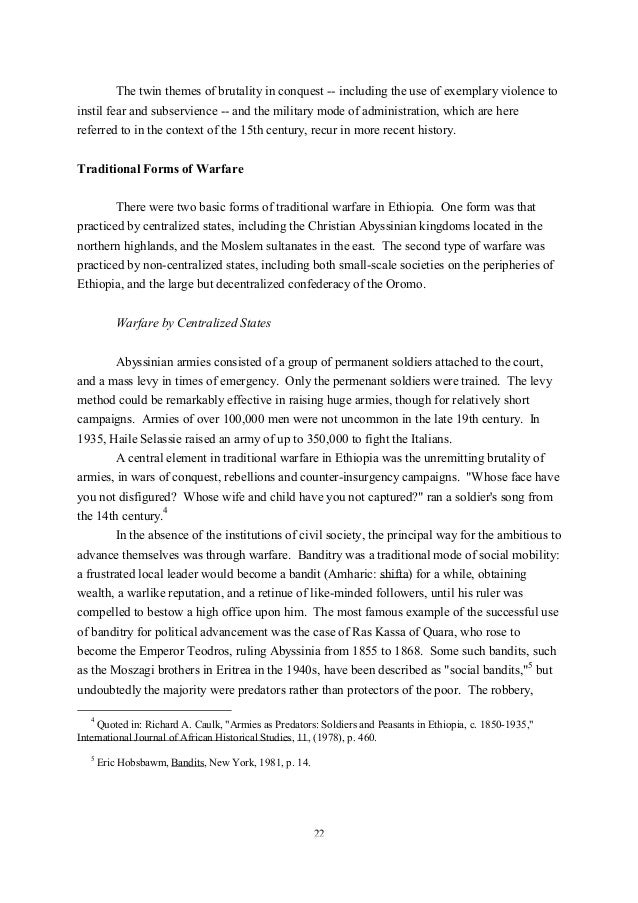 30 Years Of War And Famine In Ethiopia