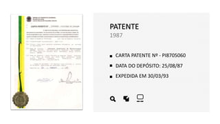 CARTA PATENTE Nº - PI8705060
DATA DO DEPÓSITO: 25/08/87
EXPEDIDA EM 30/03/93
PATENTE
1987
 