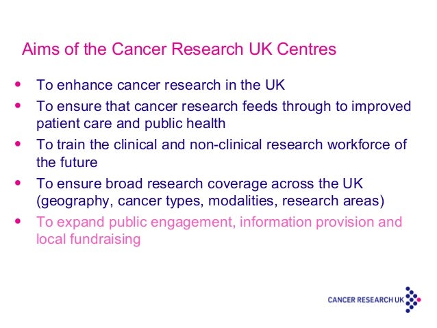 cancer research uk objectives