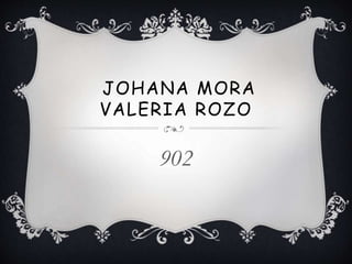 JOHANA MORA
VALERIA ROZO
902
 