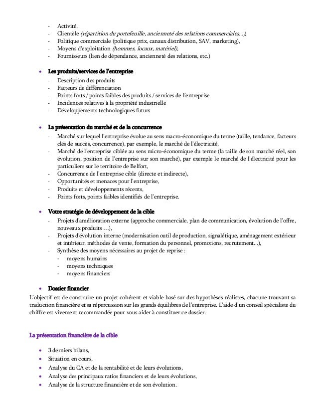 Exemple business plan pour reprise d entreprise 05 picture