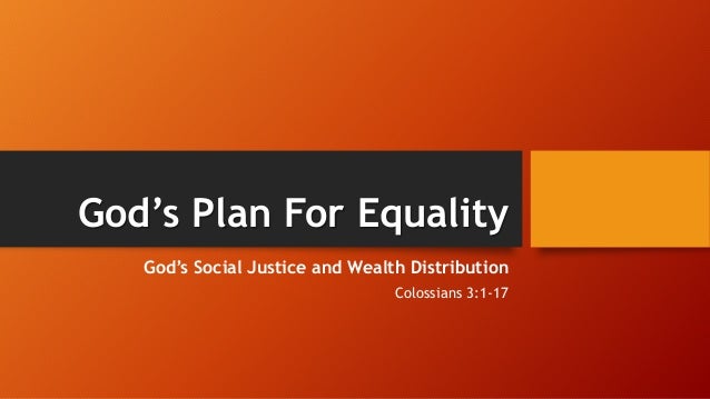 3 1 17 Gods Plan For Equality