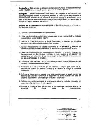 Tahami Restructuring Agreement