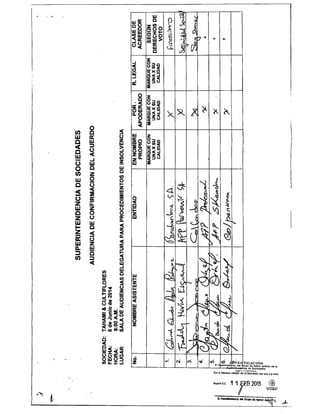 Tahami Restructuring Agreement