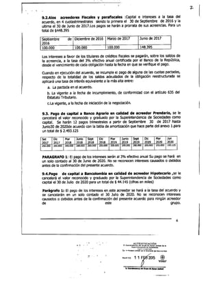 Tahami Restructuring Agreement
