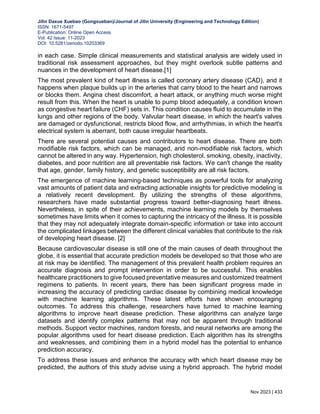 ENHANCING ACCURACY IN HEART DISEASE PREDICTION: A HYBRID APPROACH | PDF