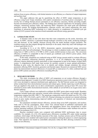 Study of the effect of changes in cell output temperature on the net ...