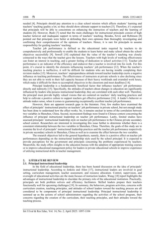 Principal instructional leadership practice and its relationship with ...