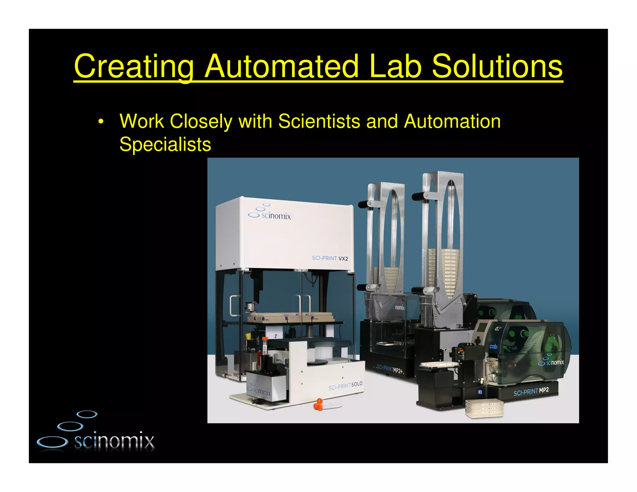 31 dried blood spot automation - nigel malter - scinomix | PPT