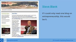 Steve Blank If I could