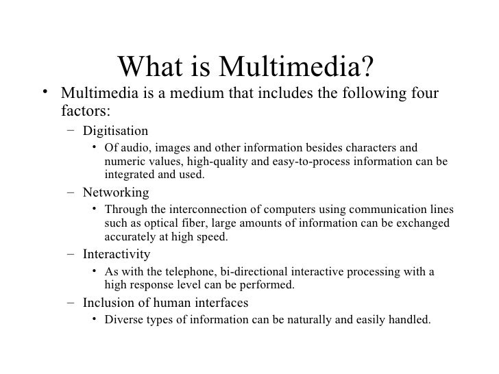 31. Multimedia System