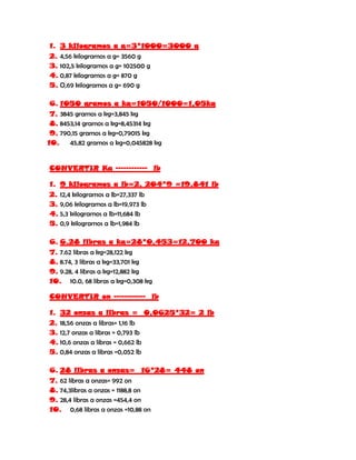 Unidades de convercion