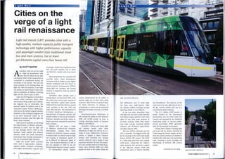 Light rail renaissance for Australia's cities